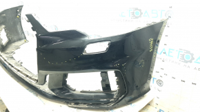 Bare front bumper for Audi A6 C8 19-23 with park assist and headlight washer, S-Line, without cap, blue, fake, scratches, broken fasteners