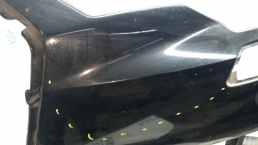 Bare front bumper for Audi A6 C8 19-23 with park assist and headlight washer, S-Line, without cap, blue, fake, scratches, broken fasteners