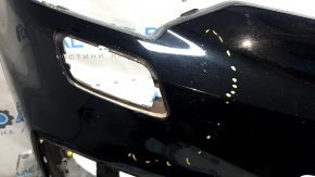 Bare front bumper for Audi A6 C8 19-23 with park assist and headlight washer, S-Line, without cap, blue, fake, scratches, broken fasteners