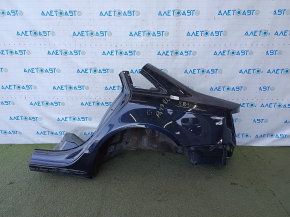 Quarter wing rear left Audi A4 B8 08-16 sedan, blue