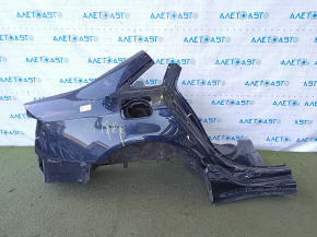 Quarter wing rear right Audi A4 B8 08-16 sedan, blue, dented, dents