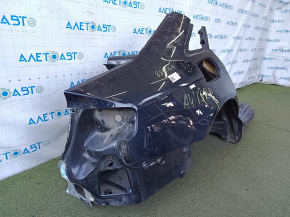 Quarter wing rear right Audi A4 B8 08-16 sedan, blue, dented, dents