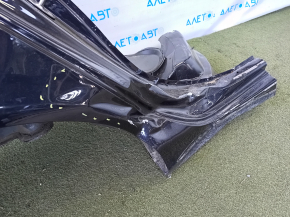 Quarter wing rear right Audi A4 B8 08-16 sedan, blue, dented, dents