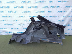 Quarter wing rear right Audi A4 B8 08-16 sedan, blue, dented, dents