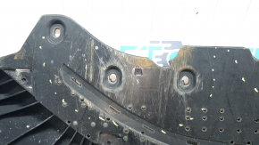 Front bumper guard for Audi A6 C8 19-25 S-Line, missing fragment, broken fasteners, cracked, scratches