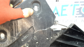 Front bumper guard for Audi A6 C8 19-25 S-Line, missing fragment, broken fasteners, cracked, scratches