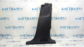 Lower right center pillar trim for VW Tiguan 2009-2018, black, type 2, scratched
