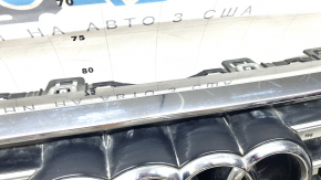 Audi A6 C8 19-23 radiator grille assembly for parking sensors, radar and camera, chrome, with emblems and trims, sand