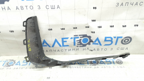 Front bumper cover left Audi A6 C8 19-23 gray gloss, S-Line, sand, broken fastening, cracked