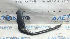 Right front bumper trim for Audi A6 C8 19-23, glossy gray, S-Line