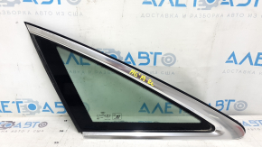 Rear left fixed glass window for Audi A6 C8 19-25 with chrome molding