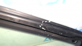 Rear right window with blind glass for an Audi A6 C8 19-25 with chrome molding, torn seal, scratches on the chrome