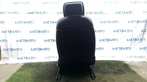 Audi E-Tron 19-23 driver's seat with airbag, electric, heated, dark gray leather, perforated, white stitching, with headrest, scratches