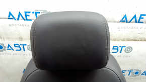 Audi E-Tron 19-23 passenger seat with airbag, electric, heated, dark gray leather, perforated, white stitching, with headrest,
