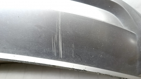 Front bumper center lip, Audi E-Tron 19-23, silver, Quattro, scratches, broken fasteners