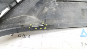 Front bumper center lip, Audi E-Tron 19-23, silver, Quattro, scratches, broken fasteners