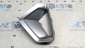 Right front bumper grille for Audi E-Tron 19-23, chrome, Quattro, sand