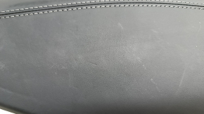Right side center console insert for Audi E-Tron 19-23, large, dark gray leather, minor dents