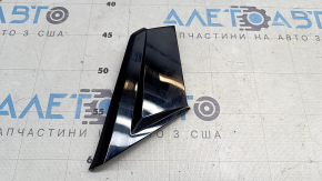 Right side lower center console monitor trim panel for Audi E-Tron 19-23, glossy black, scratches