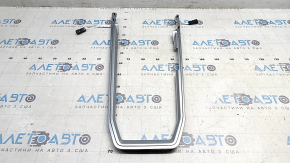 Upper center console trim for Audi E-Tron 19-23, chrome, broken fastener