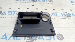 Black rear lower center console trim for Audi E-Tron 19-23 for cigarette lighter and USB Hub