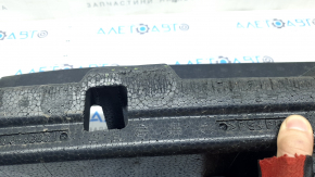 The front bumper upper absorber for Toyota Venza 21-24 has tears, broken guides, and is worn.