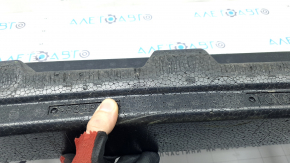 The front bumper upper absorber for Toyota Venza 21-24 has tears, broken guides, and is worn.