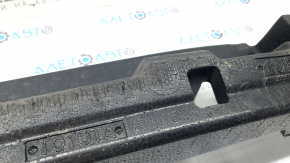 The front bumper upper absorber for Toyota Venza 21-24 has tears, broken guides, and is worn.