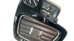 Left dashboard air vent deflector for Jeep Compass 17-21, gloss black, scratches