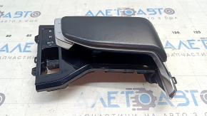 Shifter knob for Audi E-Tron 19-23, black leather, minor scratches