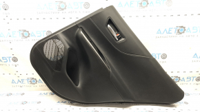 Door trim panel rear right Toyota Venza 21-22 LE, XLE black, leather, black, leather, dark gray trim, with handle
