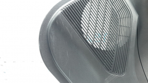 Door trim panel rear right Toyota Venza 21-22 LE, XLE black, leather, black, leather, dark gray trim, with handle