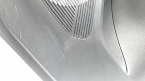 Door trim panel rear right Toyota Venza 21-22 LE, XLE black, leather, black, leather, dark gray trim, with handle