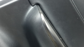 Door trim panel rear right Toyota Venza 21-22 LE, XLE black, leather, black, leather, dark gray trim, with handle