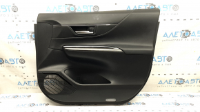 Front right door panel for Toyota Venza 2021-2022 XLE, Limited, black, leather, dark gray trim, with handle, without backlight, scratches, needs cleaning