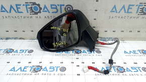 Left side mirror assembly for Toyota Venza 21-24, 12 pins, turn signal, heated, BSM, backlight, blue, sand