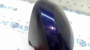 Left side mirror assembly for Toyota Venza 21-24, 12 pins, turn signal, heated, BSM, backlight, blue, sand