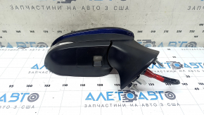 Right side mirror assembly for Toyota Venza 21-24, 12-pin, turn signal, heated, BSM, backlight, blue