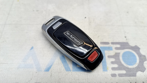 Smart key for Audi Q8 e-tron 2019 - 4 buttons, glossy black, worn