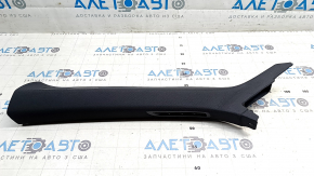 Upper left front pillar trim for Audi E-Tron 19-23, black, under the tweeter