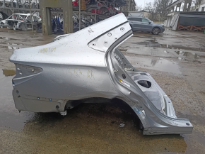 Quarter wing rear right Toyota Camry v55 15-17 usa, silver 1J9, on the body, dent