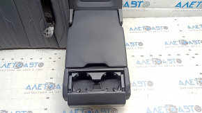 Right rear seat backrest for Audi E-Tron 19-23, dark gray leather, with belt