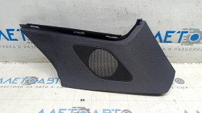 Rear pillar trim behind the upper right window, Audi E-Tron 19-23, black, under the speaker, Quattro