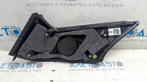 Rear pillar trim behind the upper right window, Audi E-Tron 19-23, black, under the speaker, Quattro