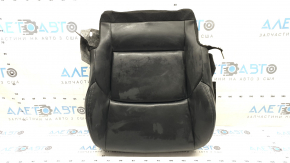 Driver's seat cushion upholstery for Toyota Venza 21-24, black leather, heated, cleanable