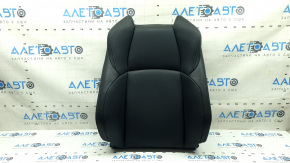 Toyota Venza 21-24 passenger seat back upholstery, black leather, heated, ready to clean