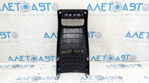 Rear center console trim Hyundai Elantra AD 17-20 black, under cup holders, scratches,
