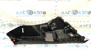 Lower left rear pillar trim for Toyota Venza 21-24, black, scratches, broken fasteners, dented