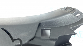 Lower left rear pillar trim for Toyota Venza 21-24, black, scratches, broken fasteners, dented