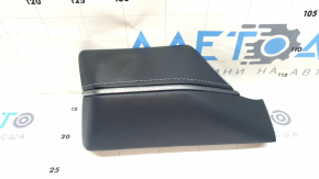 Left dashboard trim for Toyota Venza 21-24, black, gray stitching